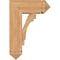 Ekena Millwork Merced Arts and Crafts Smooth Bracket w/ Offset Brace, Western Red Cedar, 7 1/2"W x 18"D x 26"H BKT0806X18X26MRC03SWR - alternate 2